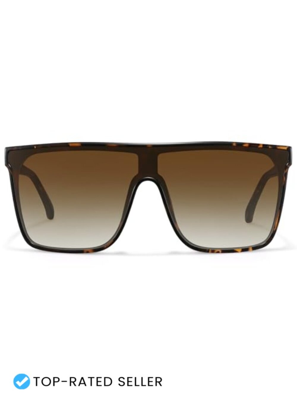 Fozono Retro Square Oversized Sunglasses Men Women UV Protection Polycarbonate